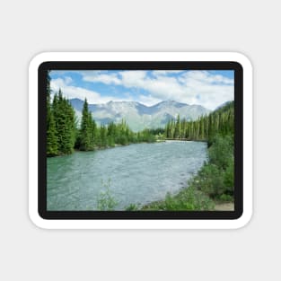 Wheaton River alpine valley Yukon Territory Canada Magnet