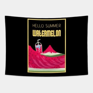 Hello Summer Watermelon Color 5 Tapestry