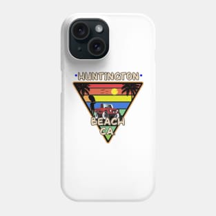 Huntington Beach California 80's Retro Surfing Surf Phone Case