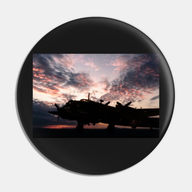 Halifax Silhouette Pin by aviationart