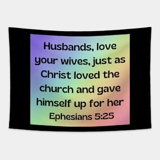 Bible Verse Ephesians 5:25 Tapestry