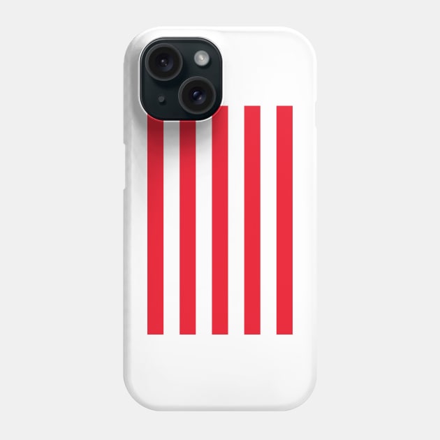 Red & White Stripes Phone Case by Culture-Factory