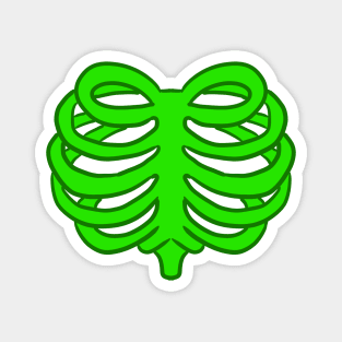 Green Heart Ribcage Magnet