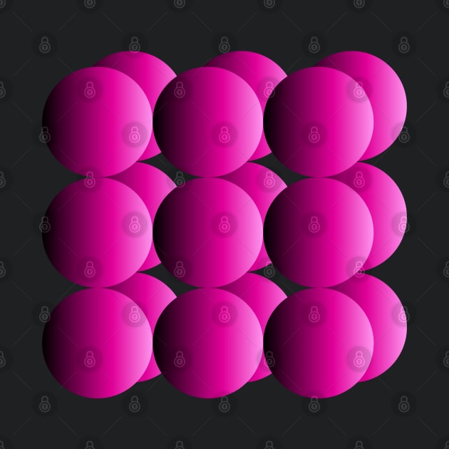 Fluorescent Spheres | Gradient Neon Pink by 1001Kites