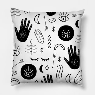 Witchy Moonchild Tarot Face Mask Pillow