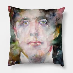 OSCAR WILDE watercolor portrait .11 Pillow