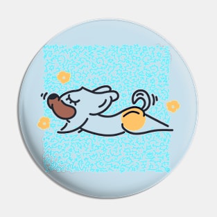 Cute Dog Animal Yoga #1 Doodle Edition Pin