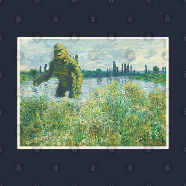 The creature from the Black Lagoon by Monet by Teessential