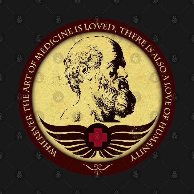 Art of Medicine: Hippocrates by CTShirts