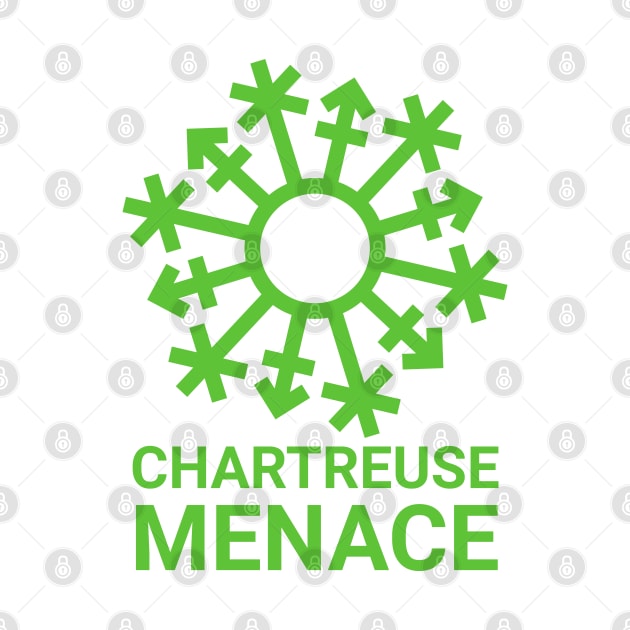 "Chartreuse Menace" Gender Snowflake - Green by GenderConcepts