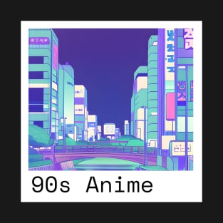 90s Anime Aesthetic Background T-Shirt