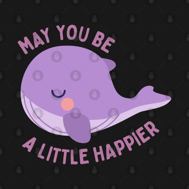 May you be a little happier BTS Tinytan plush whale by Oricca