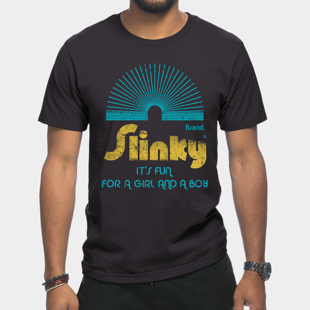 Discover Slinky - Fun for a Girl and a Boy. - Slinky - T-Shirt