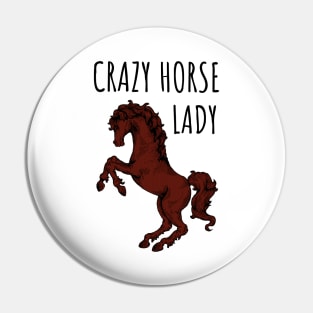 Crazy Horse Lady Pin