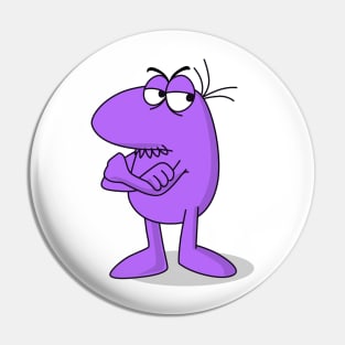 little purple angry man Pin