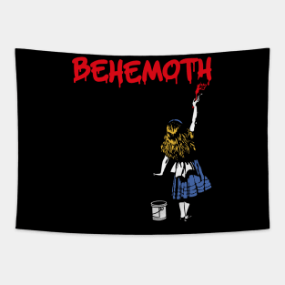 behemoth and paint girl Tapestry