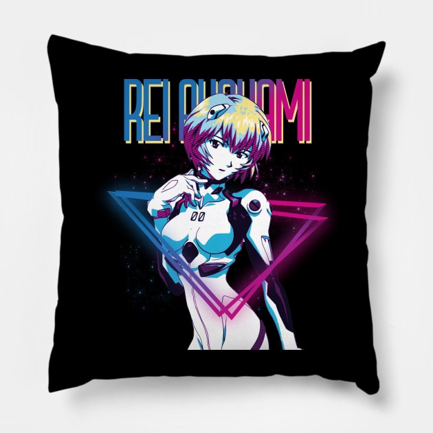 ayanami rei Pillow by Retrostyle