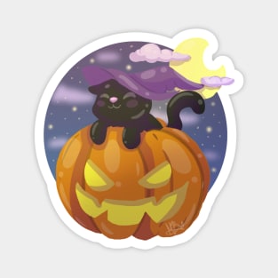 Witchy Cat Magnet