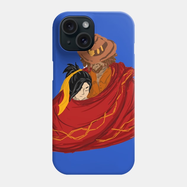 Cuddling Under his Serape Phone Case by thedelkartist