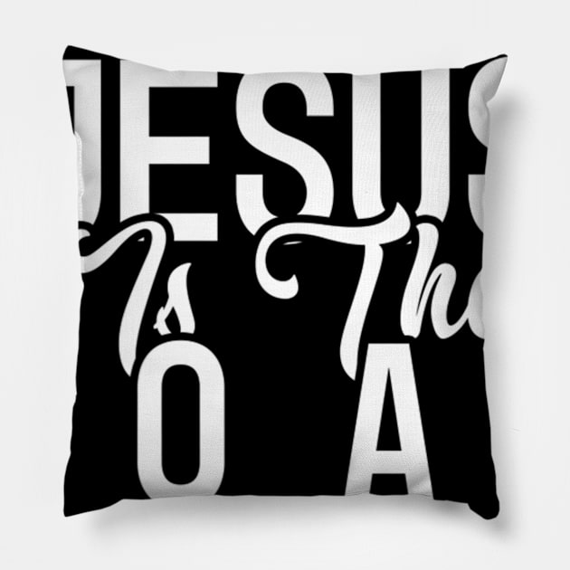 Jesus is the G.O.A.T - Jesus - Jump Shot Jesus Pillow by Kellers