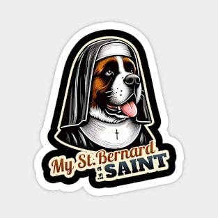 Saint Bernard Nun Magnet