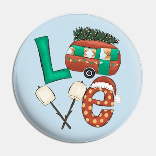 Camping Love Christmas Presents Pin