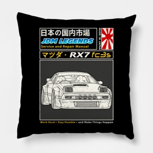 Mazda RX-7 FC3s Car Maintenance Manual Cover Pillow