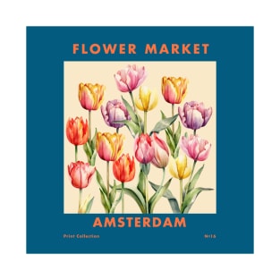 Flower Market Amsterdam T-Shirt