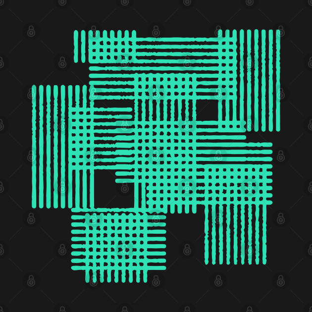 abstract geometric ornament, lines, stripes, grid, lattice. by SwetlanaArt