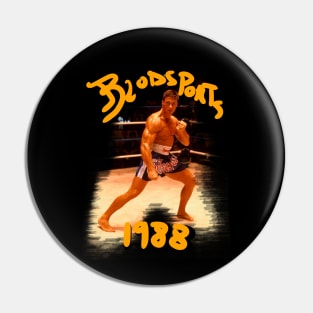 VAN DAMME CLASSIC JCVD BLODSPORTS  1988 Pin