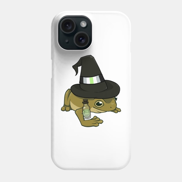 Agender Pride Witch Frog Phone Case by saltuurn