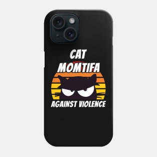 Wall of Cat Moms - Cat Momtifa Phone Case