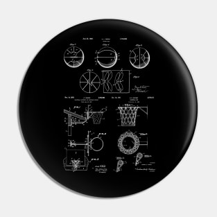 Basketball Fan Gift - Basketball Patent Images Pin