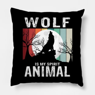 wolf is my spirit animal Pillow