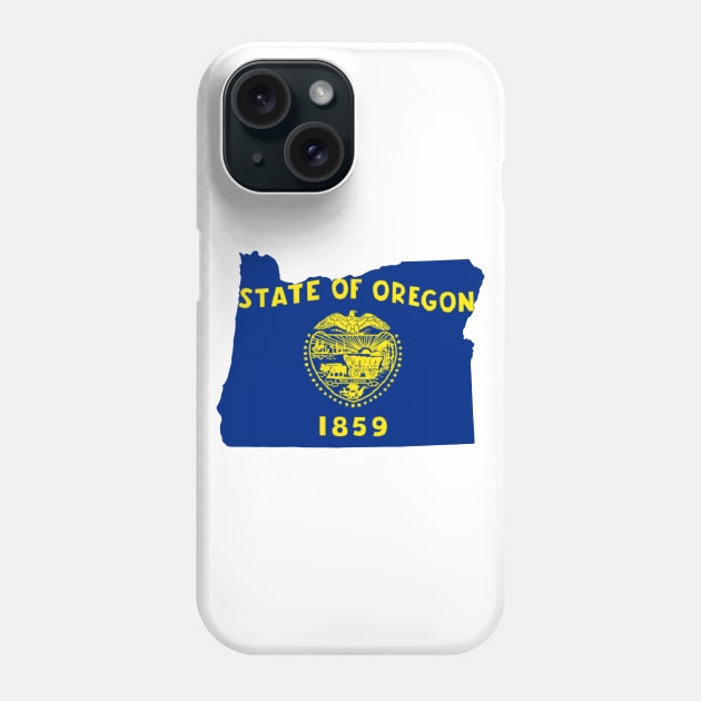 Oregon Map Flag Phone Case by maro_00