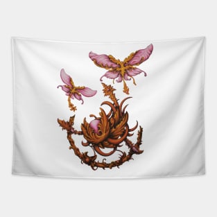 golden butterfly Tapestry