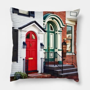 Harrisburg PA - Two Doors Pillow