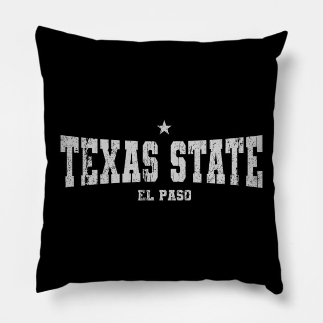 Texas State El Paso Pillow by AR DESIGN