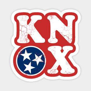 Knox Knoxville Tennessee Flag Vintage Fade Magnet