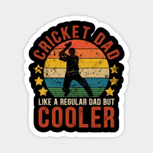 Cricket Dad Funny Vintage Cricket Father's Day Gift Magnet