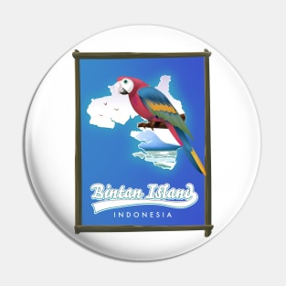 Bintan Island Indonesia travel poster map Pin