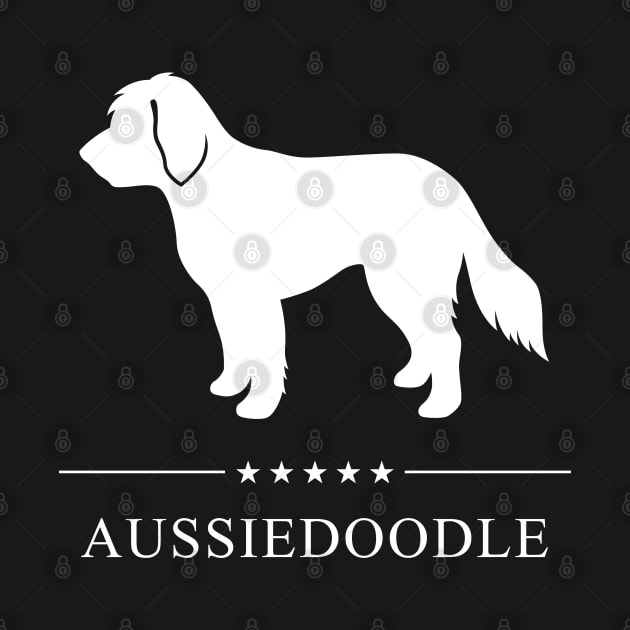 Aussiedoodle White Silhouette by millersye