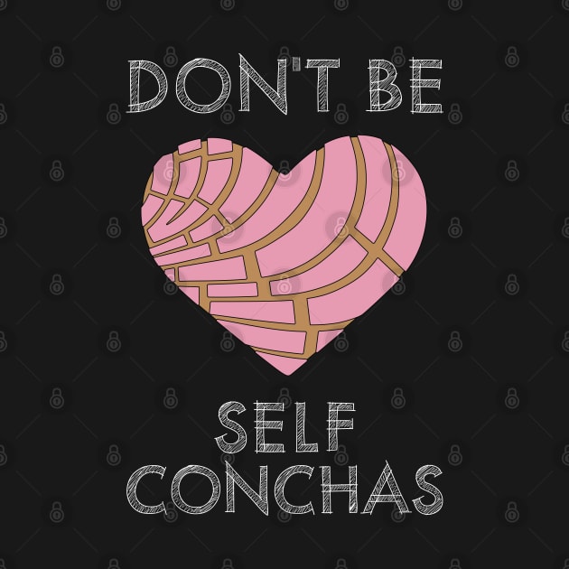 Concha Mexican Bread Food Pan Dulce Mexicana Corazon Heart Classic Mar by Shirtsurf