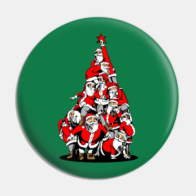 Santa Tree Pin by Whatastory