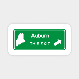 Auburn, Maine Highway Exit Sign Magnet