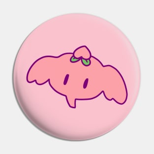 Peach Fruit Elephant Face Pin