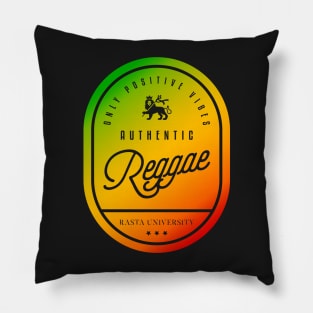 Rasta University Authentic Reggae Rasta Colors Pillow