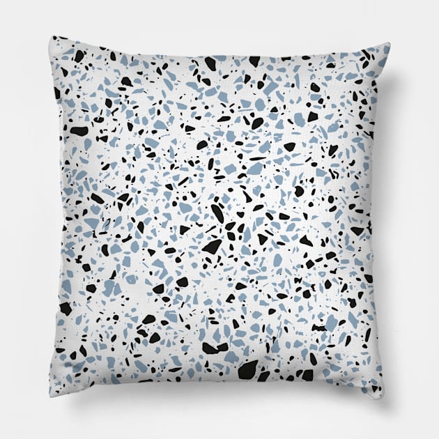 Speckle Party Blue Pillow by fivemmPaper