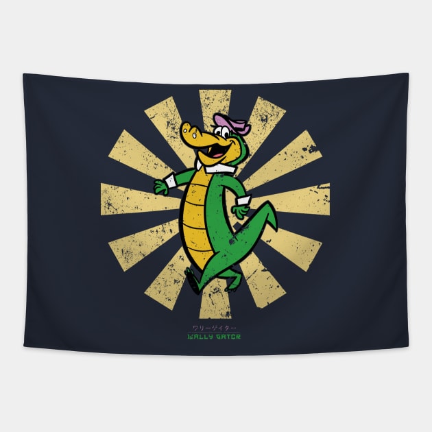 Wally Gator Retro Japanese Tapestry by Nova5