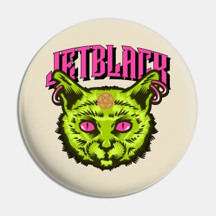 Pentagram Kitty Pin